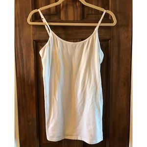 Felina Adjustable Spaghetti Strap White Camisole